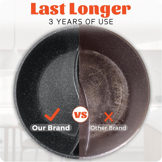 Electric Hot Pot with Divider | EvenHeat Cast Aluminum Non-Stick Pot for No-Spot Cooking | 1500W Fast Heating | Dual-Flavor Shabu Shabu Pot for Family Use | 1-Yr Warranty