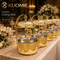 16L Dual-Pan Gold Chafing Dish with Suspended Dome Lids | KUOMIE