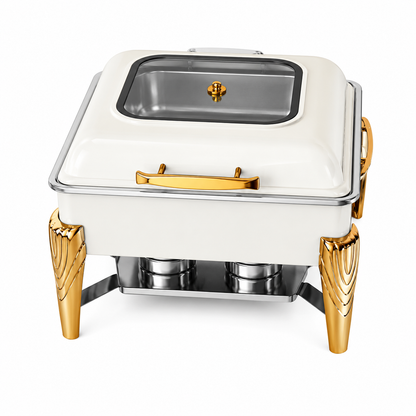 Premium Roll Top Chafing Dish Set – Commercial Buffet Food Warmer for Hotels, Catering & Wedding Banquets