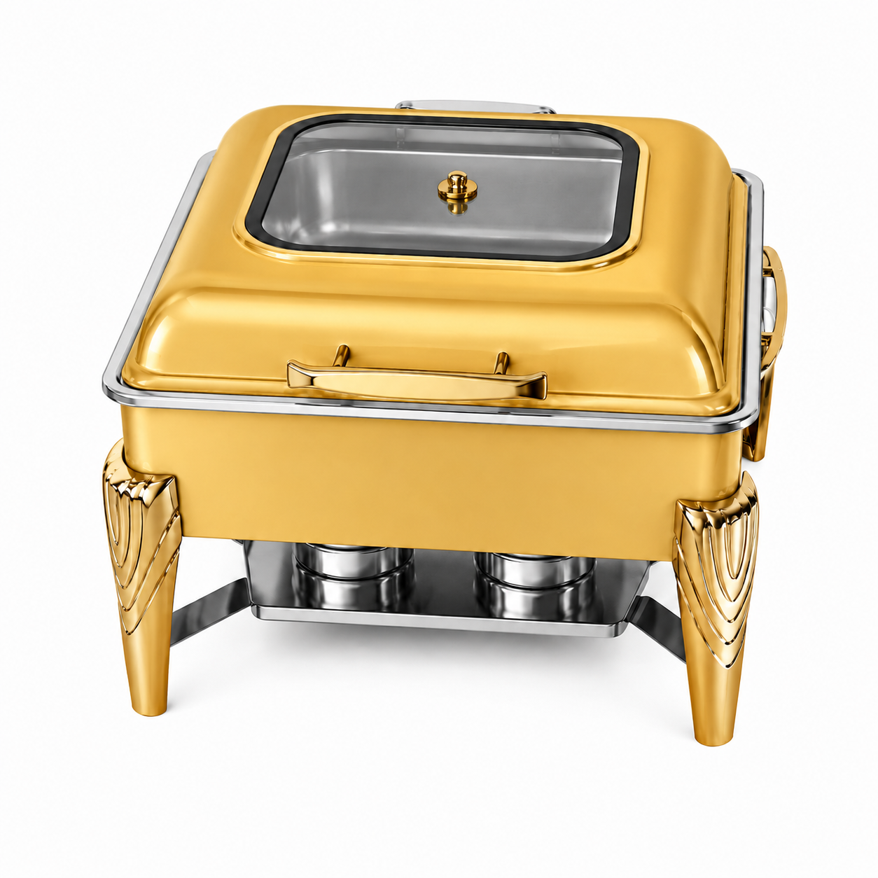 Premium Roll Top Chafing Dish Set – Commercial Buffet Food Warmer for Hotels, Catering & Wedding Banquets