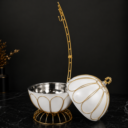 Luxury 8L Hanging Lid Chafing Dish – Premium Buffet Food Warmer for Hotels, Weddings & Catering Events