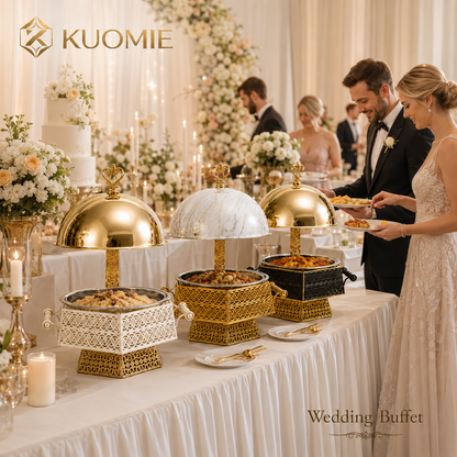 KUOMIE Luxury Chafing Dish | Premium Buffet Food Warmer