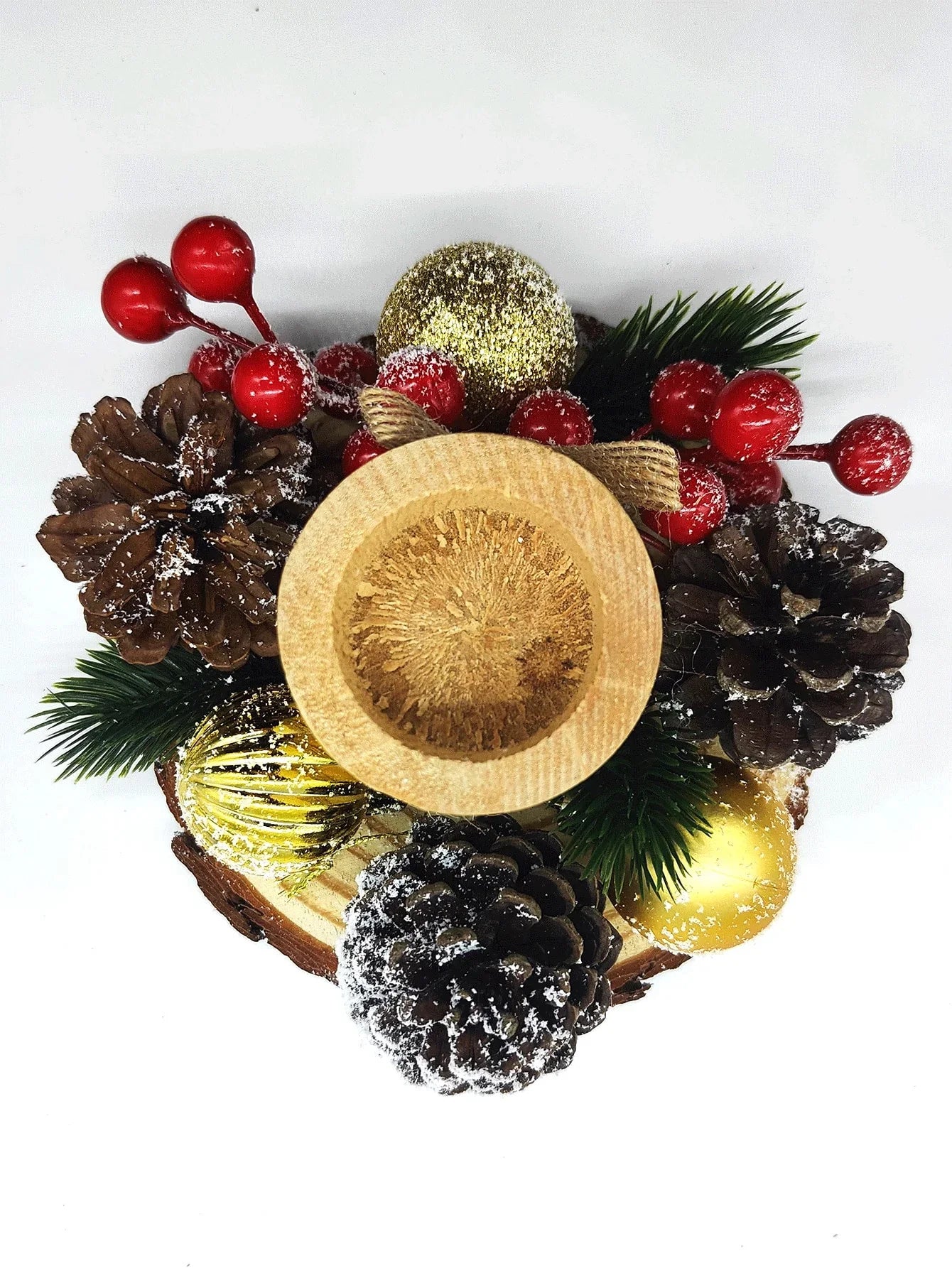 1PCSChristmas Candle Holder,Christmas Party Table Decorations Christmas Decorations Indoor,christmas decorations home,autumn decor - kuomie