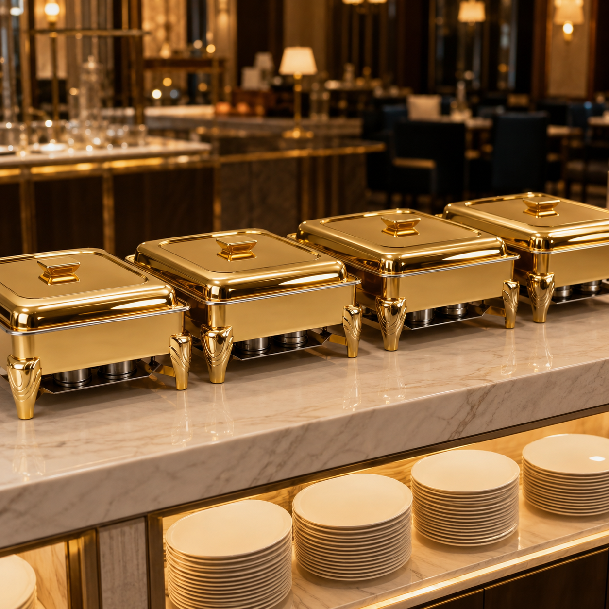 Stainless Steel Chafing Dish Buffet Food Warmer | 6L & 9L for Weddings, Catering & Parties