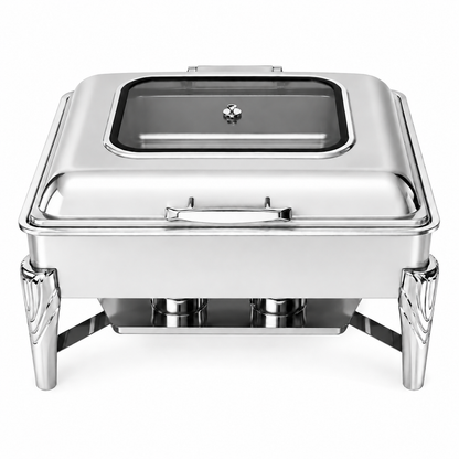 Premium Roll Top Chafing Dish Set – Commercial Buffet Food Warmer for Hotels, Catering & Wedding Banquets
