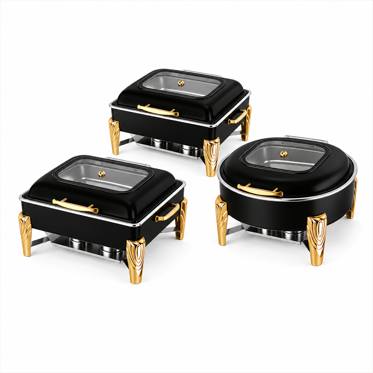 Premium Roll Top Chafing Dish Set – Commercial Buffet Food Warmer for Hotels, Catering & Wedding Banquets
