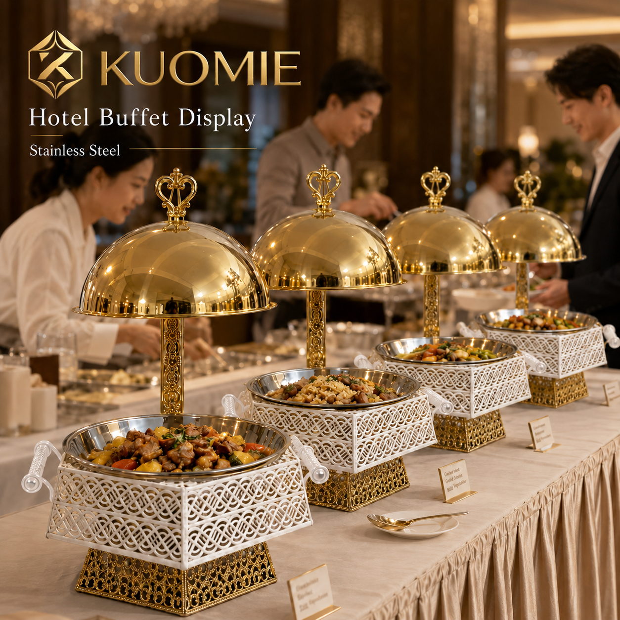 KUOMIE Luxury Chafing Dish | Premium Buffet Food Warmer