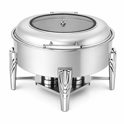 Premium Roll Top Chafing Dish Set – Commercial Buffet Food Warmer for Hotels, Catering & Wedding Banquets