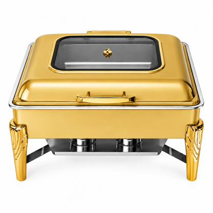 Premium Roll Top Chafing Dish Set – Commercial Buffet Food Warmer for Hotels, Catering & Wedding Banquets