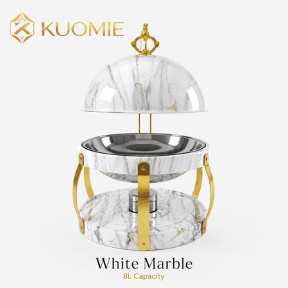 KUOMIE Chafing Dish | Luxury Buffet Food Warmer for Weddings & Catering