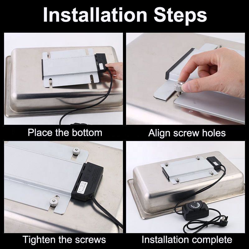 Electric Food Warmer Heating Plate with Adjustable Thermostat for Chafing Dish & Buffet Warmer