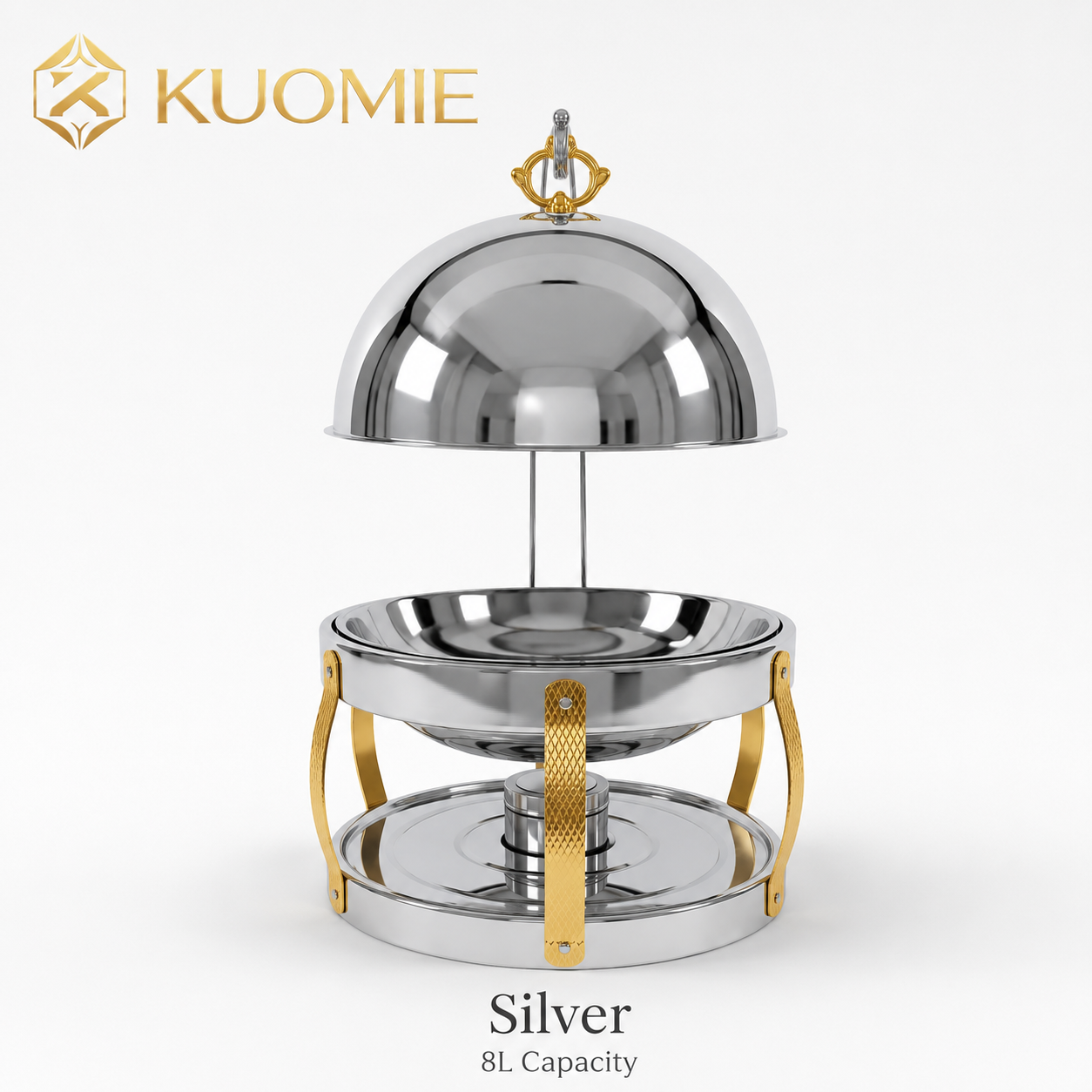 KUOMIE Chafing Dish | Luxury Buffet Food Warmer for Weddings & Catering