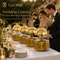 KUOMIE 8L Luxury Gold Chafing Dish for Wedding Catering and Hotel Buffets