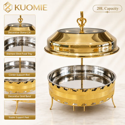 20L Suspended Dome Chafing Dish | KUOMIE GrandServe