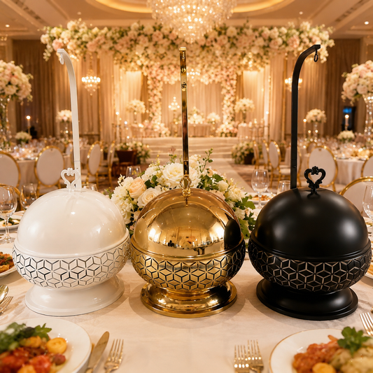 Luxury 8L Stainless Steel Chafing Dish with Hanging Lid for Hotel Buffet, Restaurant Catering & Wedding Banquets Perfect For Luxury Hotel Buffets Wedding Banquets