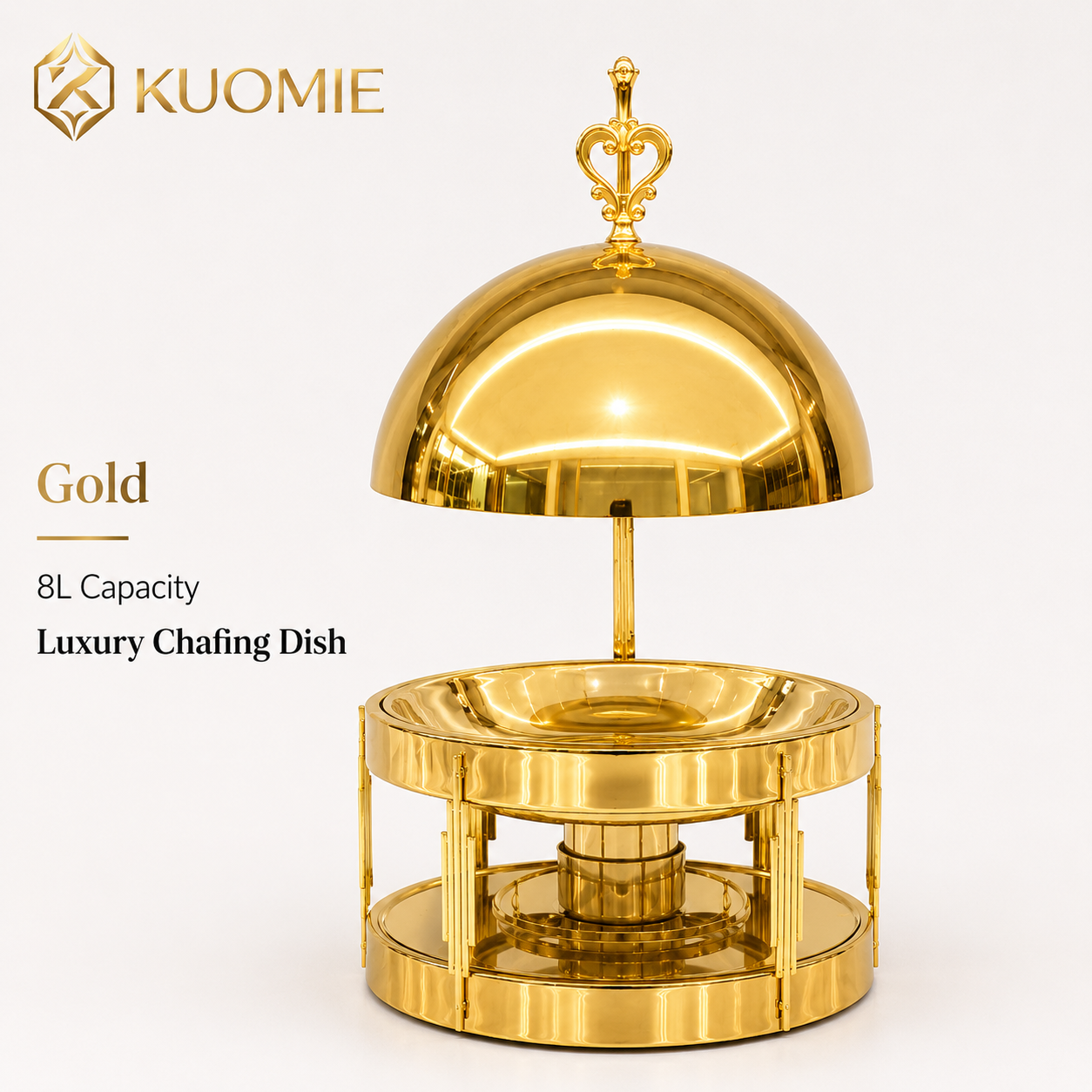Luxury 8L  Chafing Dish with Hanging Lid for Wedding Buffet and Hotel Catering