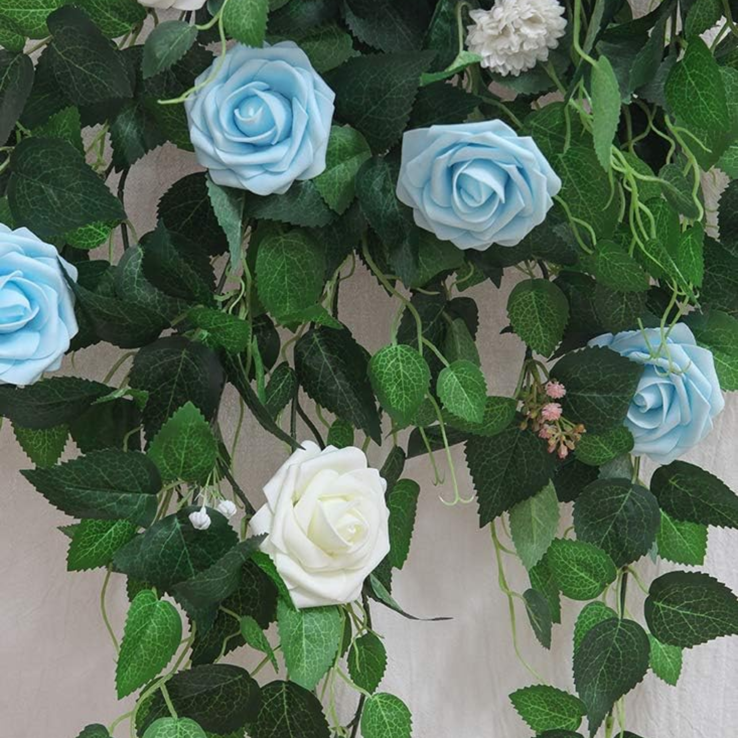 Artificial Flowers 25pcs Real Looking Ivory Foam Fake Roses with Stems for DIY Wedding Bouquets White Bridal Shower Centerpieces Arrangements Party Tables Decorations - kuomie