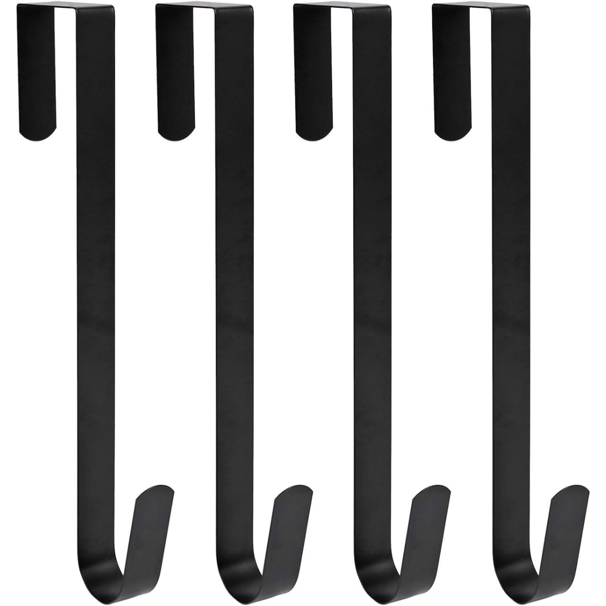 Wreath Hanger for Front Door,Sturdy Steel Wreath Door Hanger,Over The Door Hanger Hook,black wreath hanger,garland hanger for front door,garland hanger for door frame,wreath hanger - kuomie