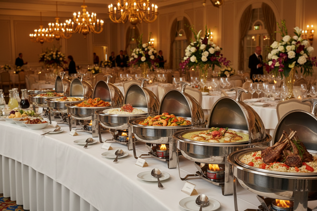 Grand Banquet Chafing Dish Panoramic
