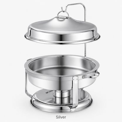 Luxury Gold Round Chafing Dish Buffet Food Warmer