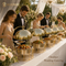 Luxury Gold Round Chafing Dish Set with Dome Lid for Outdoor Wedding Buffet, Catering Events & Party Food Warmer