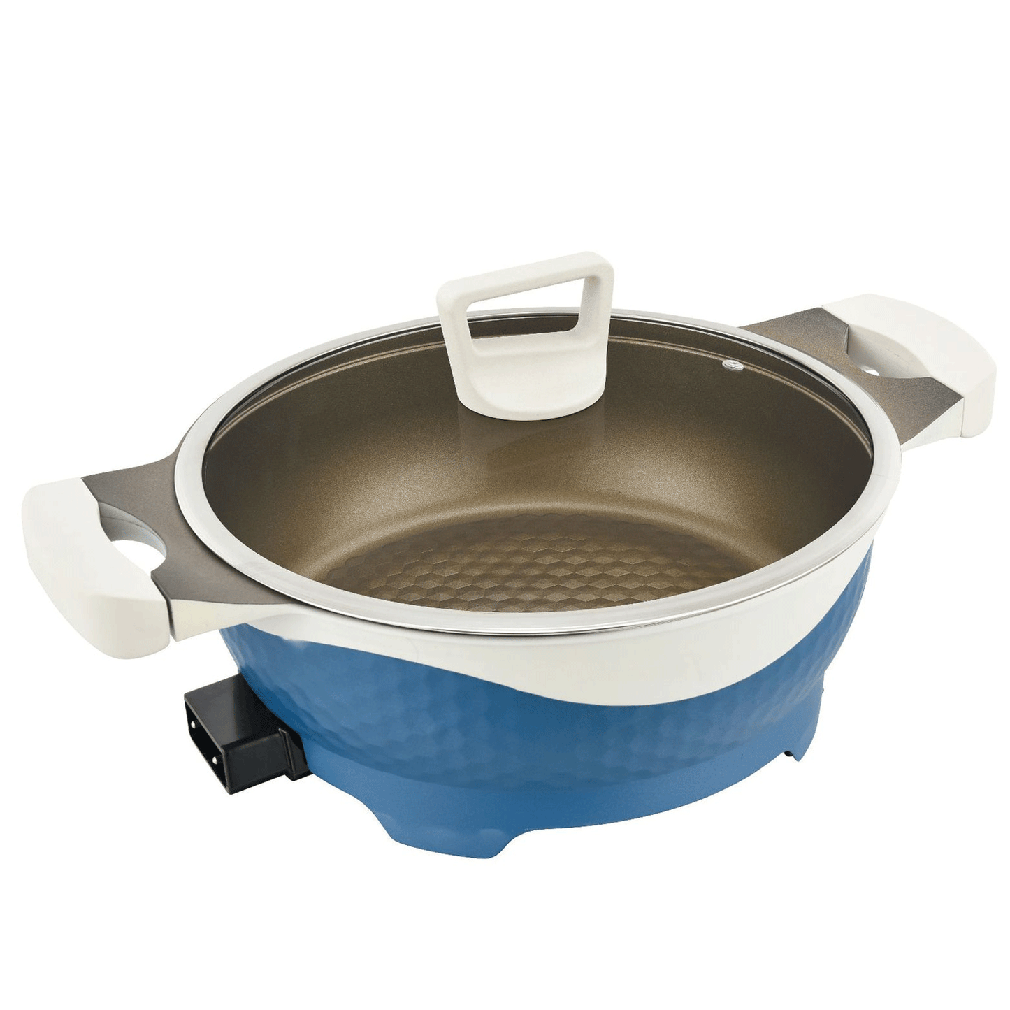 6L Electric Hot Pot - Shabu Shabu Pot,Maifan stone electric hot pot, barbecue and simmering all-in-one pot,1500W with 5-Temp Control, Non-Stick & BPA-Free, Perfect for Family Dinners & Parties