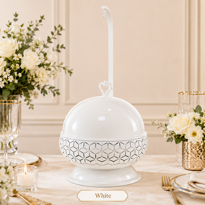 Luxury 8L Stainless Steel Chafing Dish with Hanging Lid for Hotel Buffet, Restaurant Catering & Wedding Banquets Perfect For Luxury Hotel Buffets Wedding Banquets
