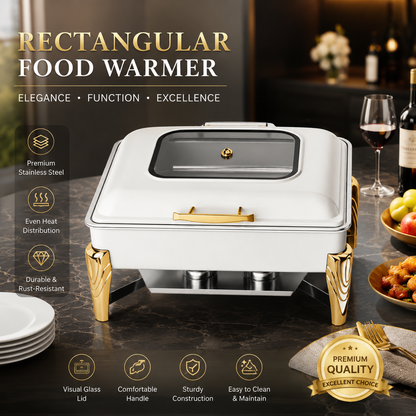 Premium Roll Top Chafing Dish Set – Commercial Buffet Food Warmer for Hotels, Catering & Wedding Banquets