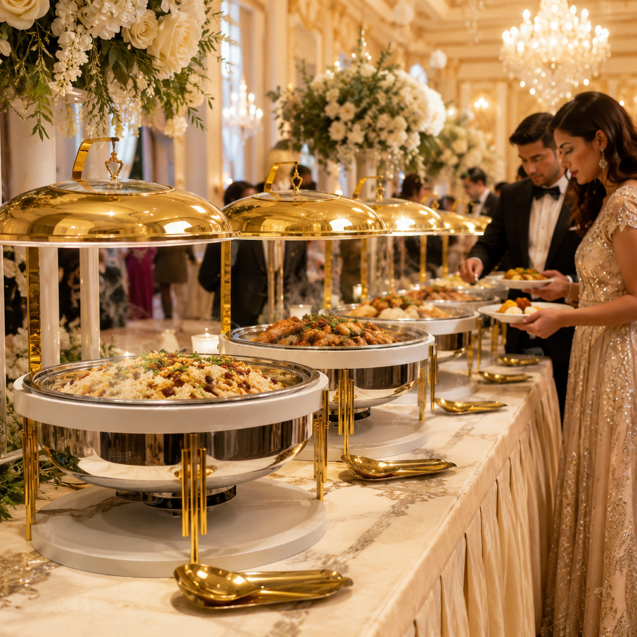 Luxury Stainless Steel Chafing Dish for Buffet, Wedding & Catering