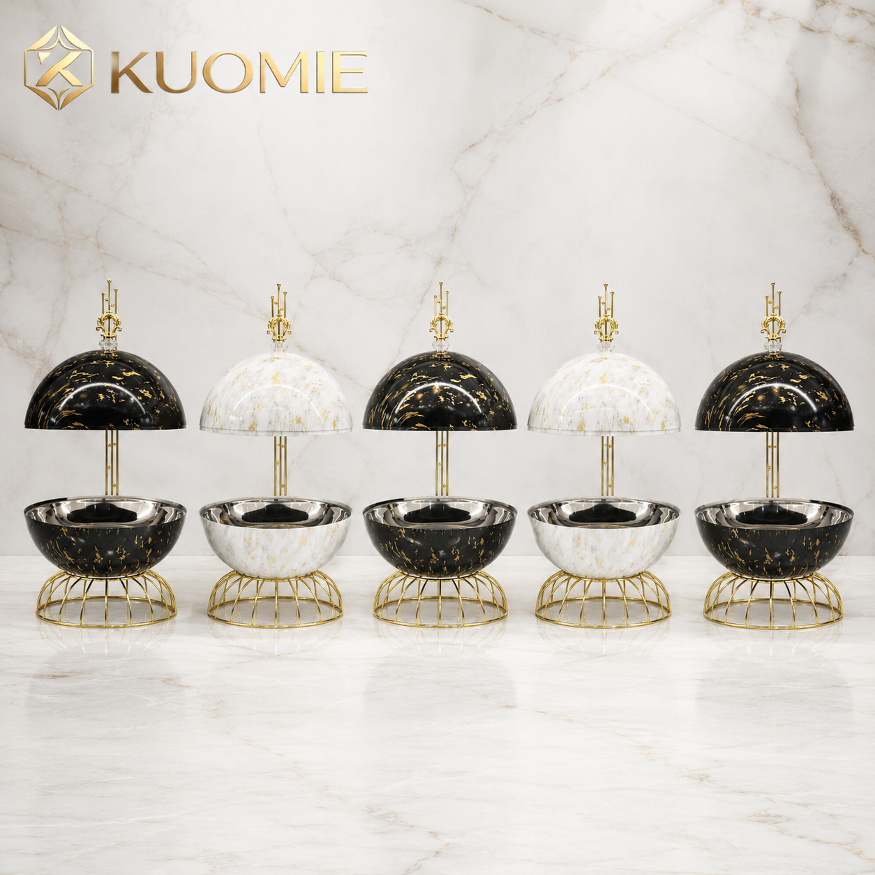 8L Luxury Chafing Dish with Hanging Dome Lid | KUOMIE