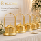 Luxury Wedding Chafing Dish with Crystal Accent, Heart-Shaped Handle and Gold Finish
