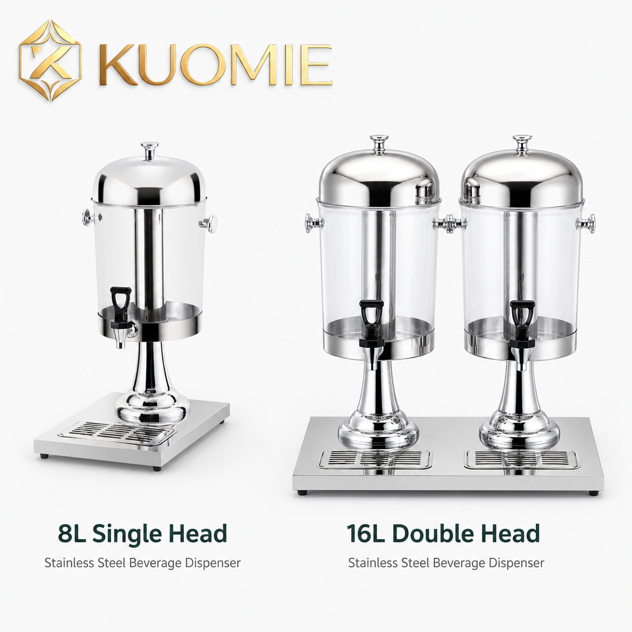 Luxury Stainless Steel Juice Dispenser for Buffet, Wedding Reception, Hotel Breakfast, and Event Beverage Service