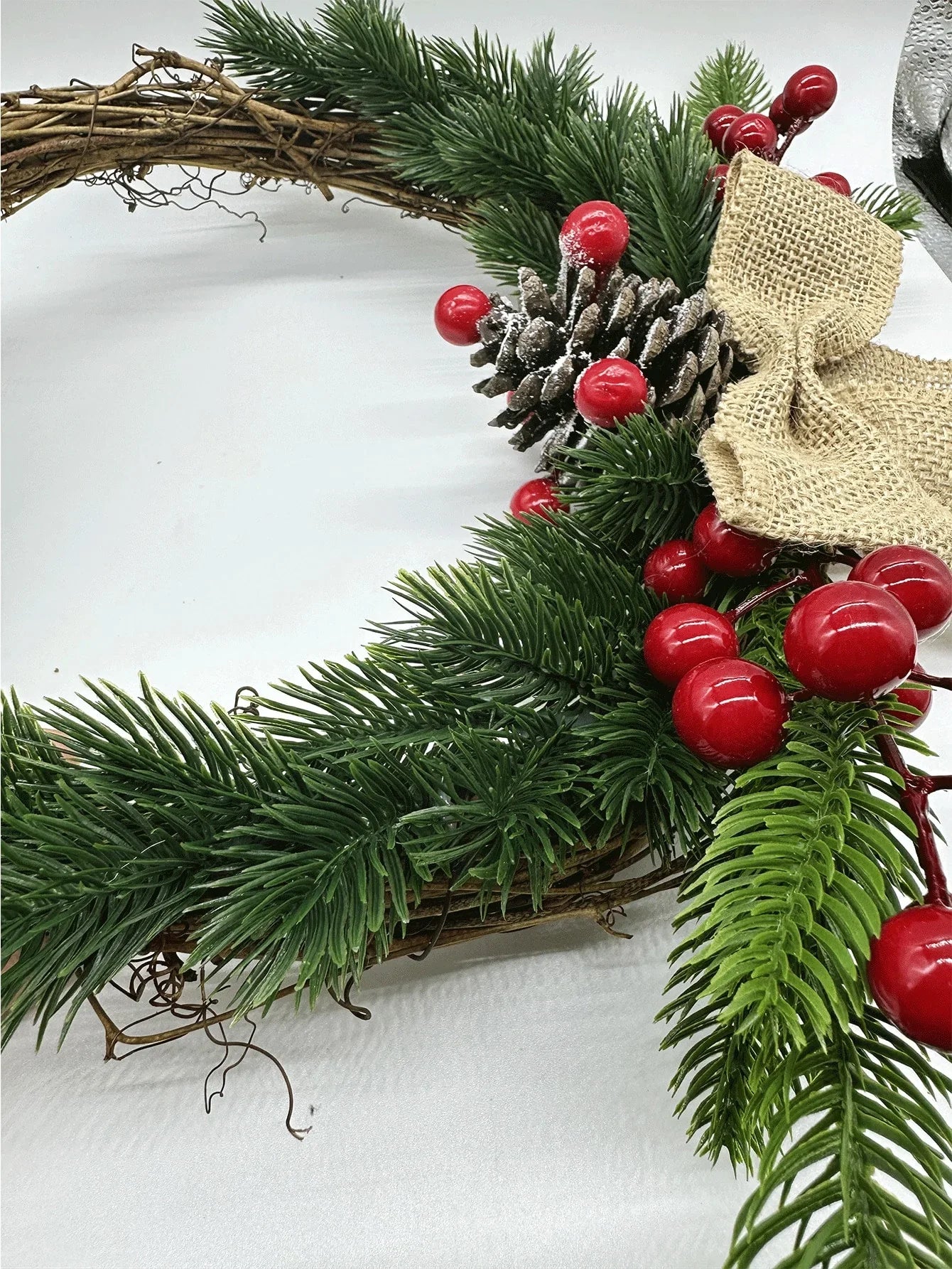 1pc Christmas Wreath ,christmas decor for Front Door christmas wreaths for front door,christmas decoration - kuomie