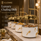 KUOMIE 10L Luxury Chafing Dish | Gold Buffet Food Warmer