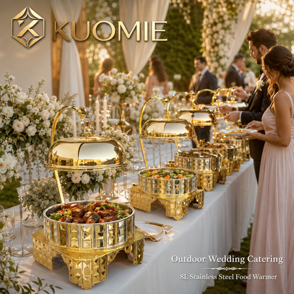 KUOMIE Luxury Gold Chafing Dish Set
