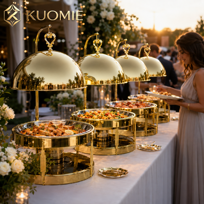 Luxury 8L  Chafing Dish with Hanging Lid for Wedding Buffet and Hotel Catering