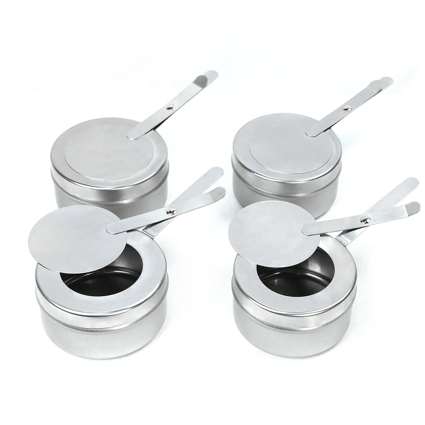 KUOMIE Stainless Steel Chafing Dish Fuel Burner | Refillable Alcohol & Gel Fuel Canister for Buffet Food Warming
