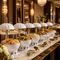 Luxury Marble Chafing Dish with Gold Accents for Weddings, Hotels & Banquets